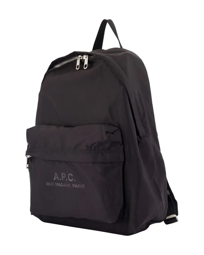A.P.C. Men's Backstage Small Backpack -  Nylon Black Bags Backpacks Black