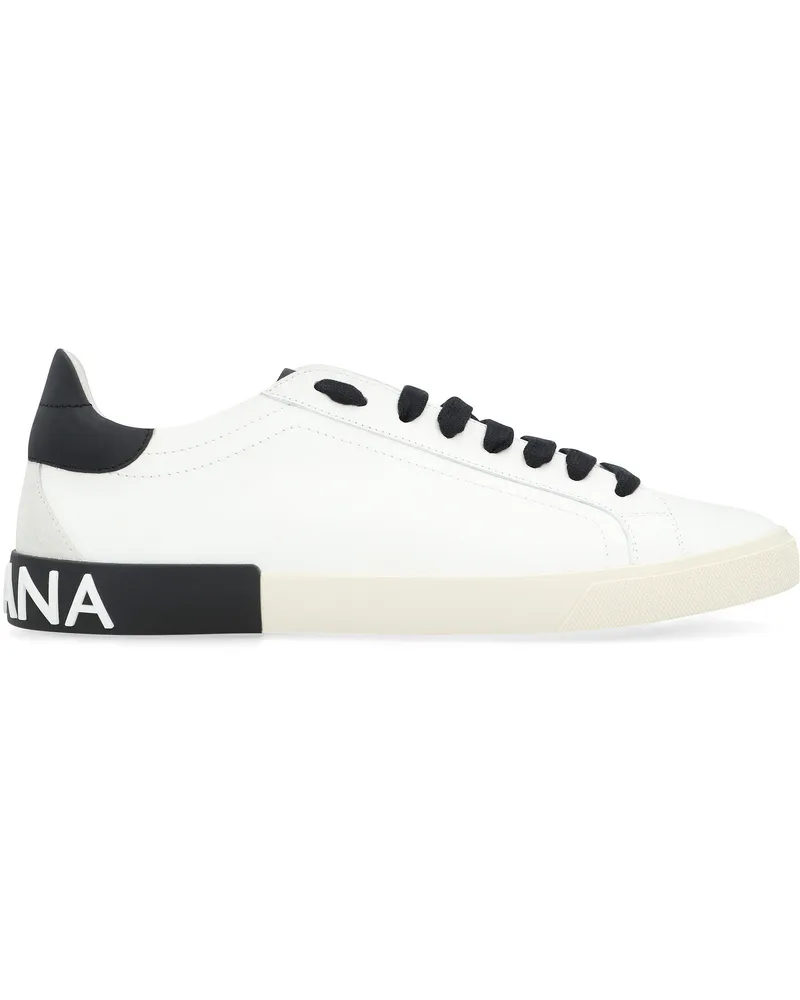 Dolce & Gabbana Men's Low-Top Sneakers White Calf Trainers White