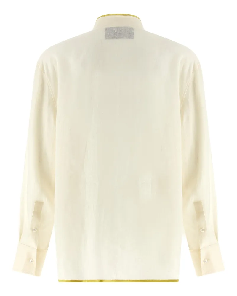 Valentino Garavani Women's Beige Linen Blouse Beige