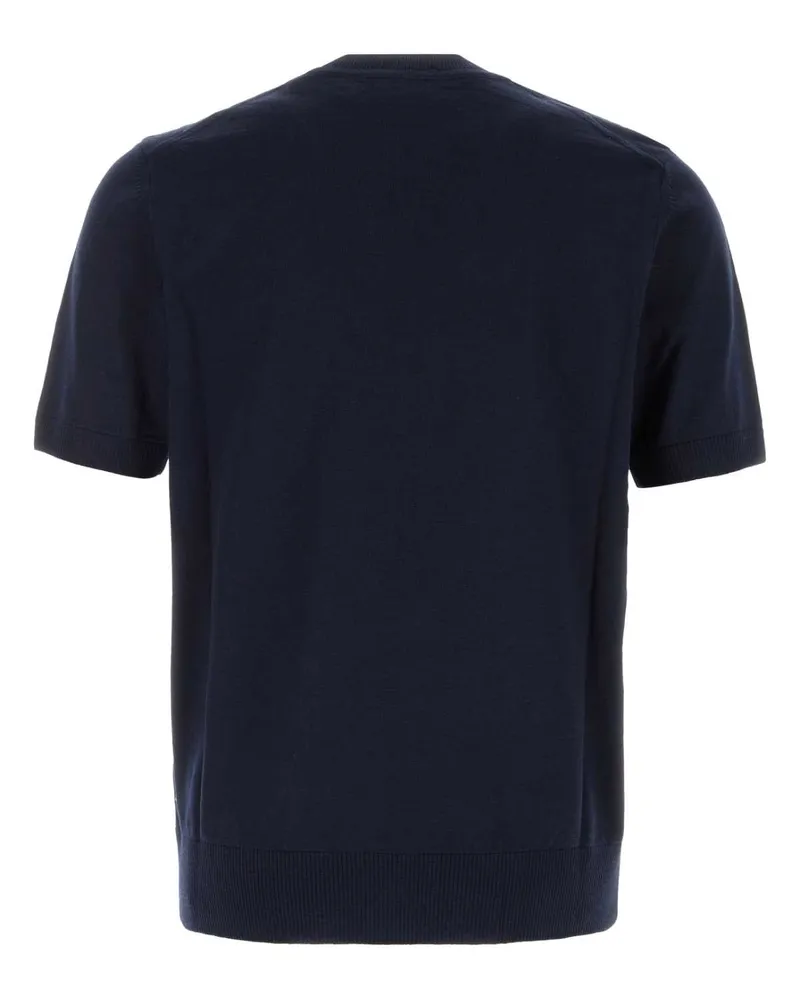 HUGO BOSS Men's Midnight Blue Cotton Sweater Darkblue Exterior: Maglieria Navy