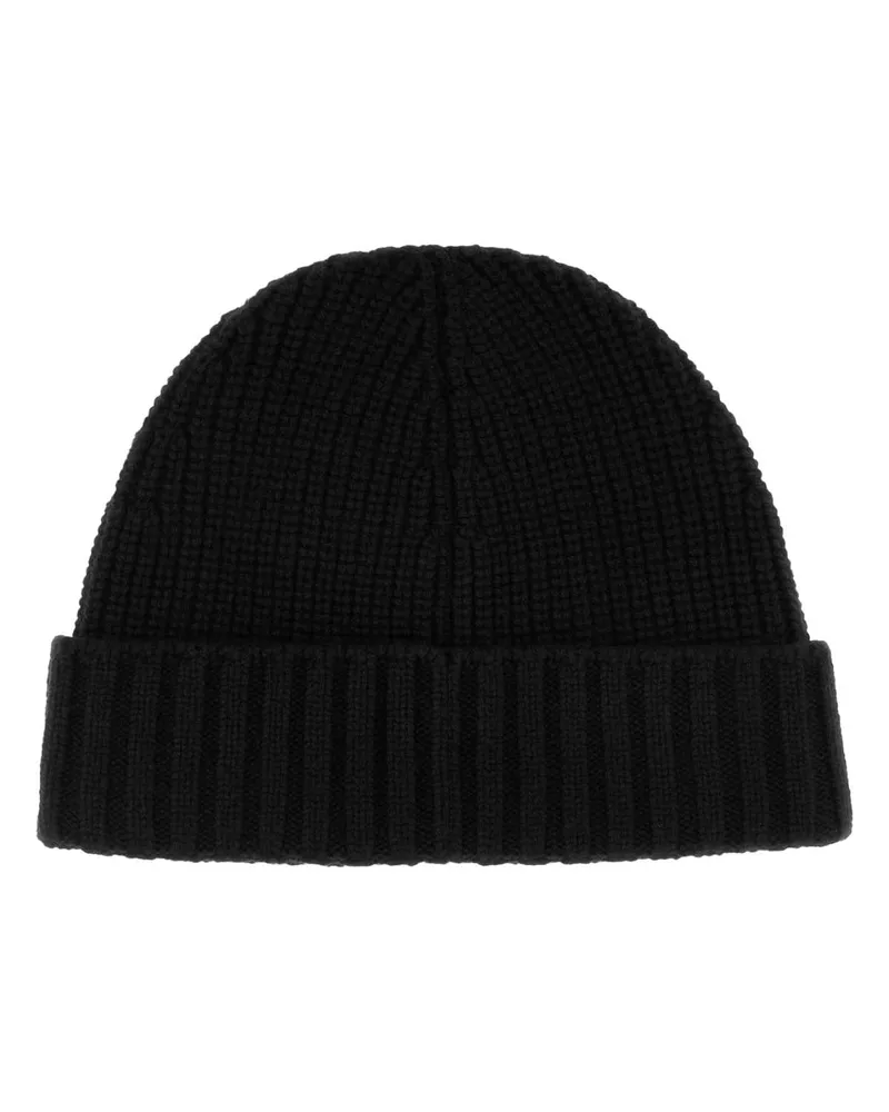 Stone Island Black Exterior: Cashmere Cuffie Accessory Black