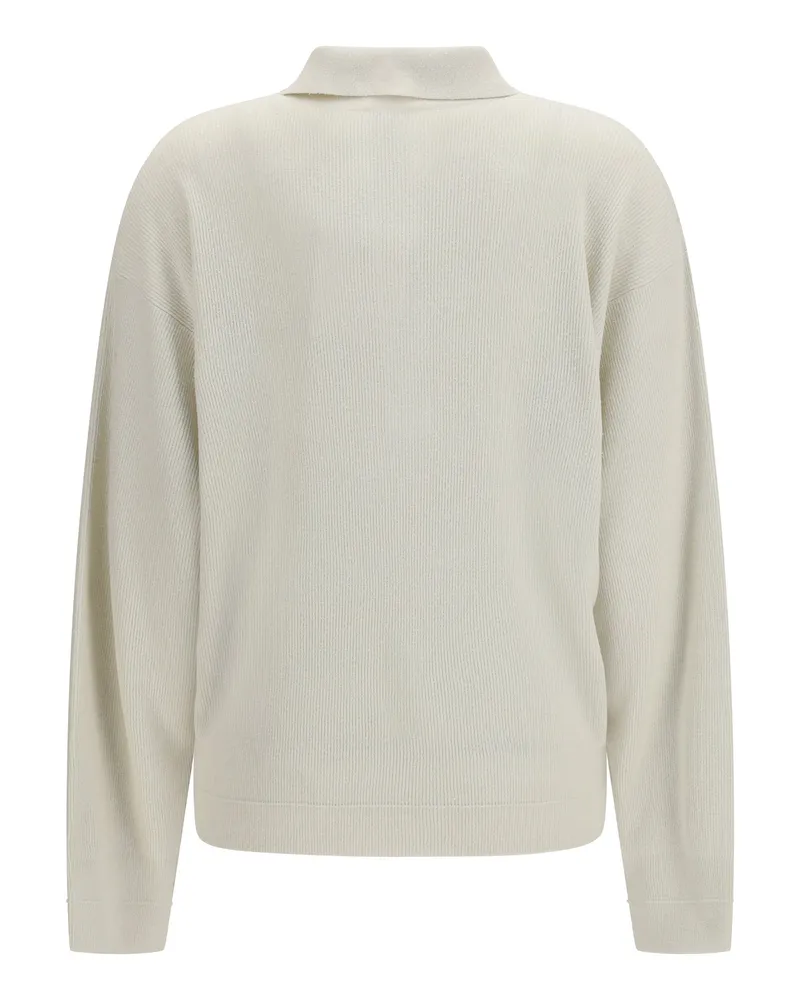 Calvin Klein Women Long-Sleeve Sweater White Silk White