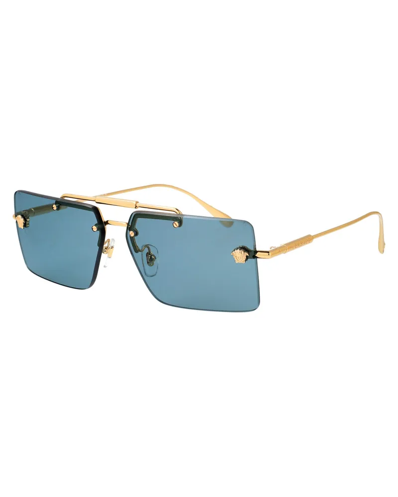 Versace 0VE2245 Gold Metal Sunglasses — Gold Gold