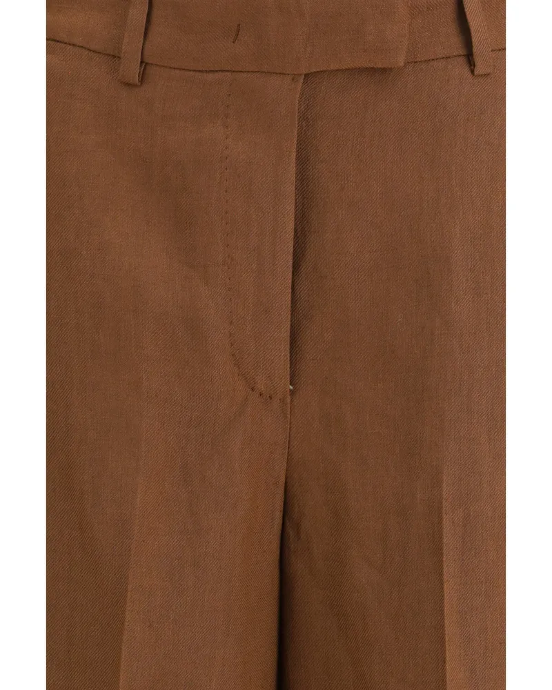 LARDINI Women's Bermuda Shorts Twill Brown Brown