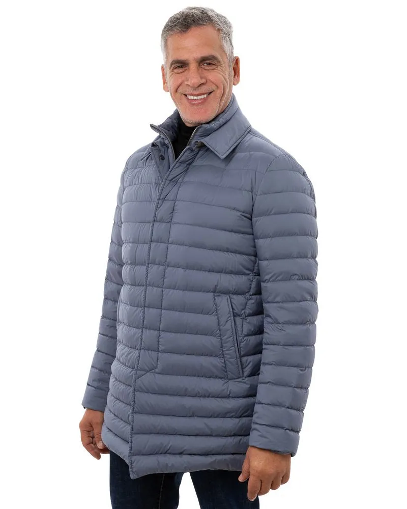Herno Men's Blue Polyester Coat Clothing Navy