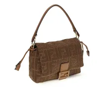Women's Brown Raffia Shoulder Bag