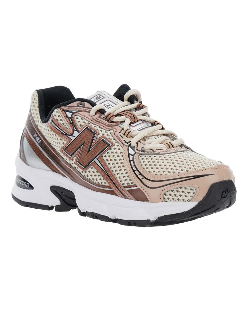 New Balance Unisex Multicolor Low Top Sneakers With Logo Patch Synthetic Fabric Trainers Multicolor