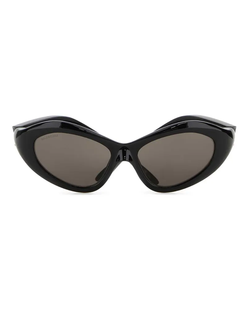 Balenciaga Women's Black Nylon Orbit Cat Sunglasses Exterior: Occhiali Da Sole Black