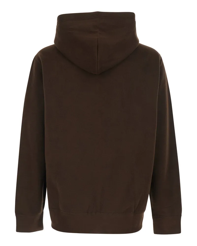 Ralph Lauren Men's Hooded Sweatshirt Brown Cotton Sweatshirts Sweater Brown