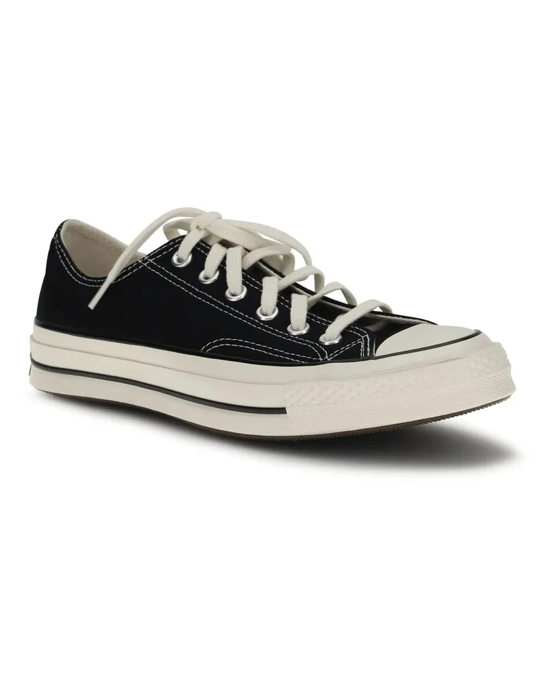 Converse Unisex Chuck 70 Ox Vintage Canvas Sneakers Black-Black-Egret Upper: Fabric; Sole: Rubber Black/black/egret Black