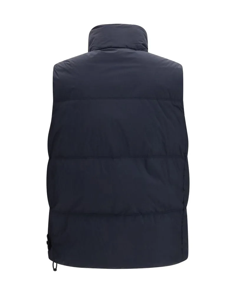 Stone Island Men Blue Goose Down Sleeveless Jacket Clothing Navy