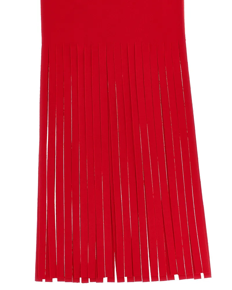 SPORTMAX Pure Wool Scarf — Red Red