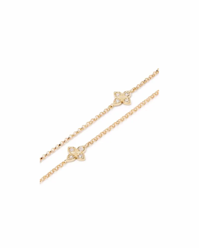 Roberto Coin Women's 18kt Yellow Gold Love By The Yard Diamond Necklace Continuty Gold