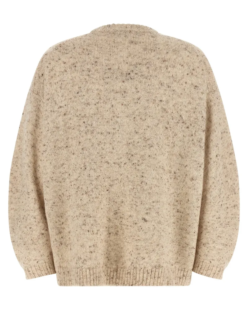 Fabiana Filippi Melange Wool Blend Sweater — Beige Beige