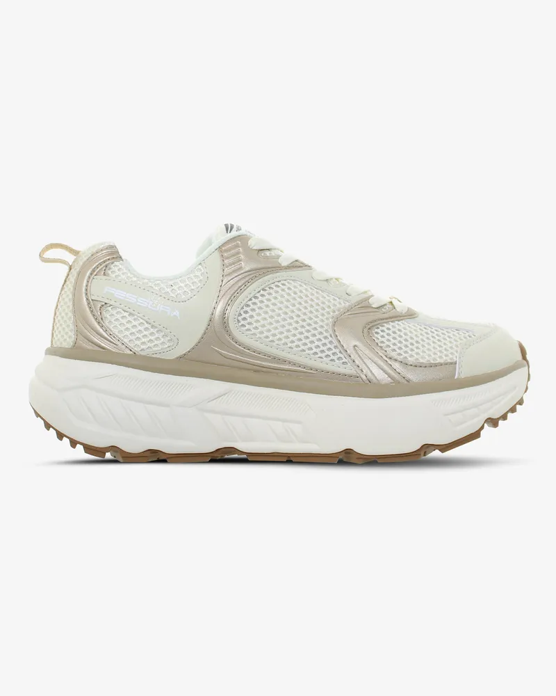 Fessura Women's Dvl 02 Milk-Bronze Trail Sneaker Beige