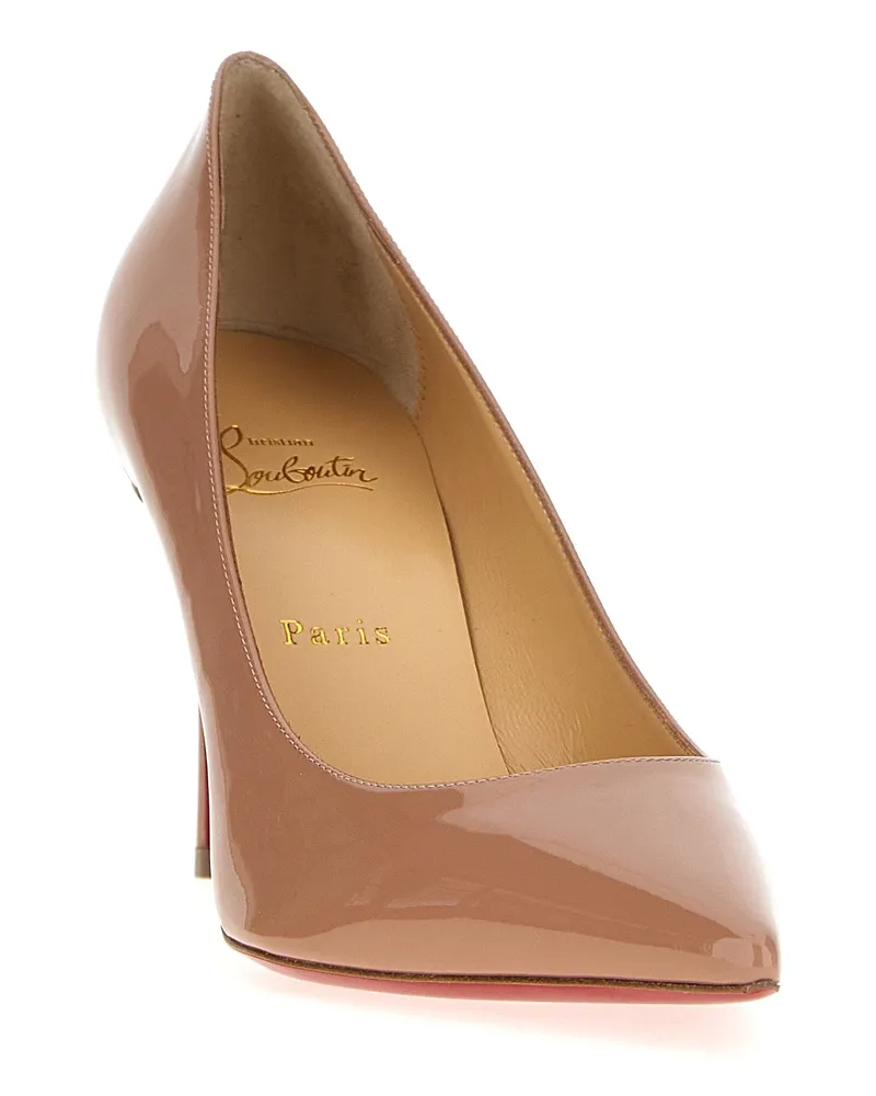 Christian Louboutin Women's Beige Calfskin High Heel Pumps Beige