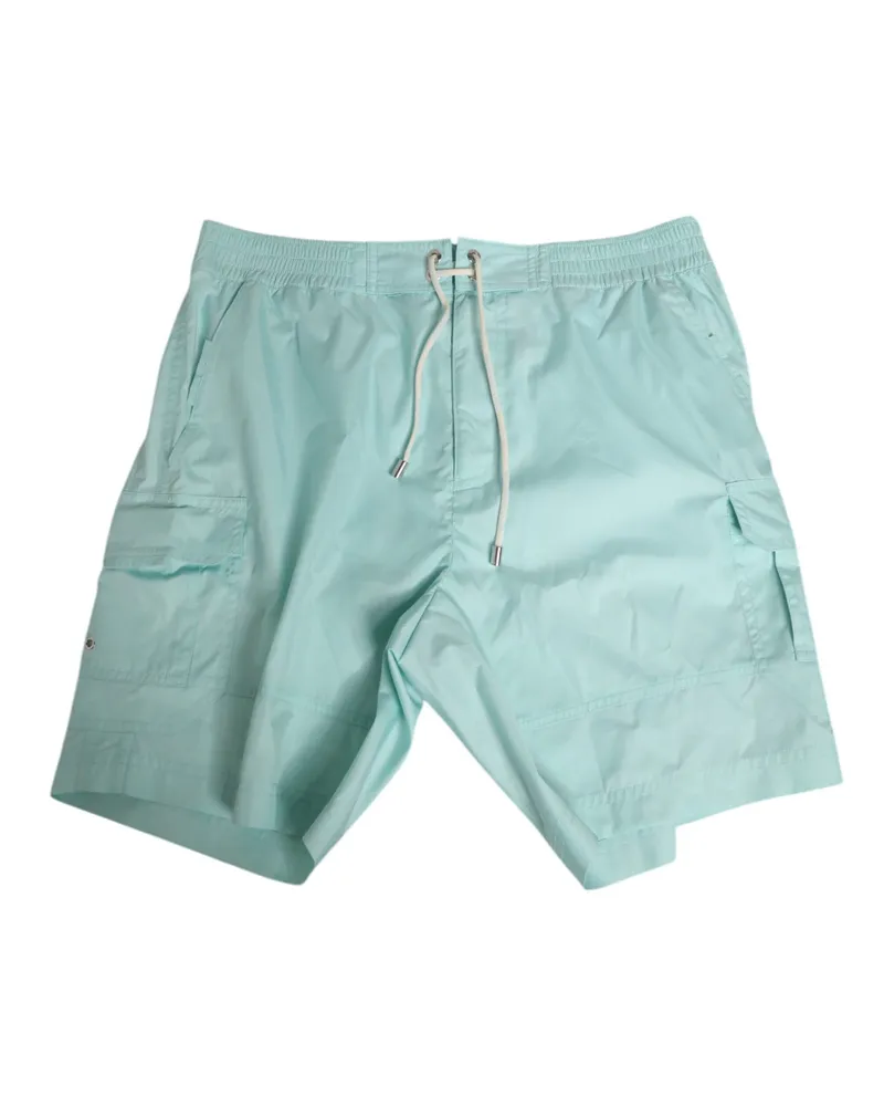 Dolce & Gabbana Aqua Blue Polyester Beachwear Men Shorts Swimwear Aquamarine Nylon Blue