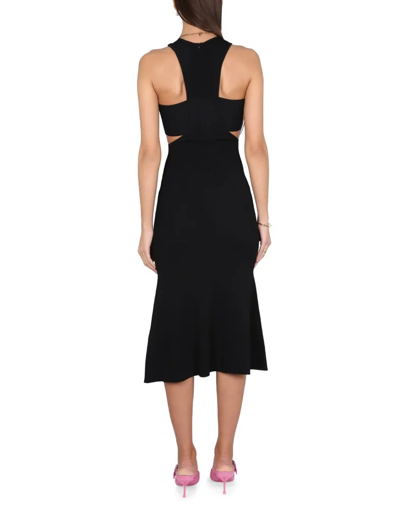 Alexander McQueen Harness-Detail Dress — Black Black