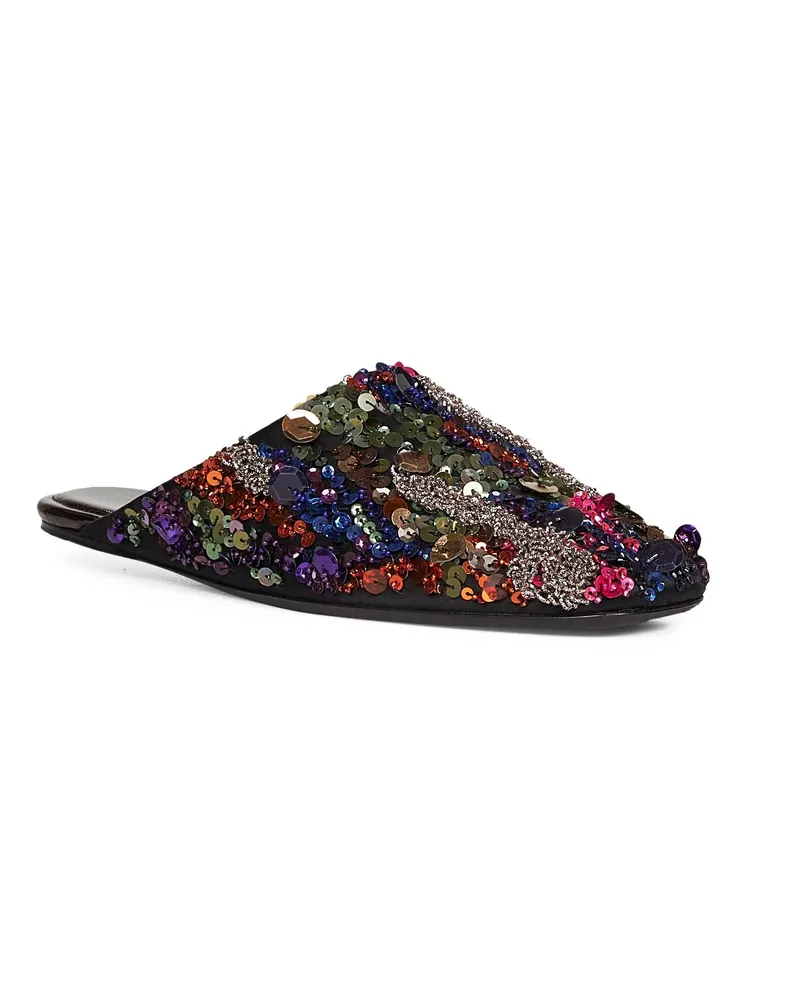 Dries van Noten Women's Mules Multicolor Viscose Sandal Multicolor