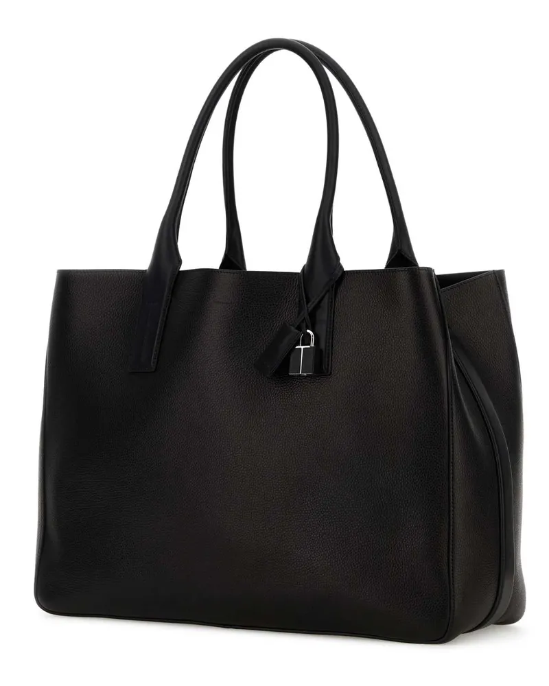 Tom Ford Men's Grain Shoulder Bag Black Leather Black