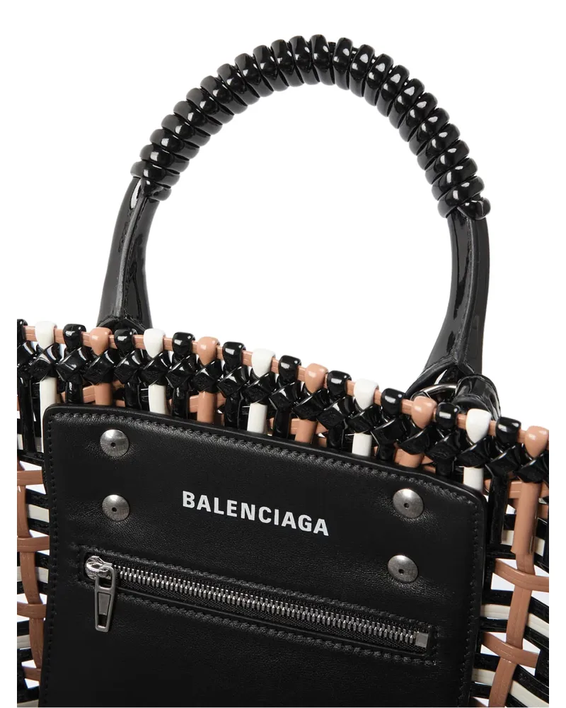 Balenciaga Women's Bistro Basket Braided Tote Bag Multiple Colors Multicolor