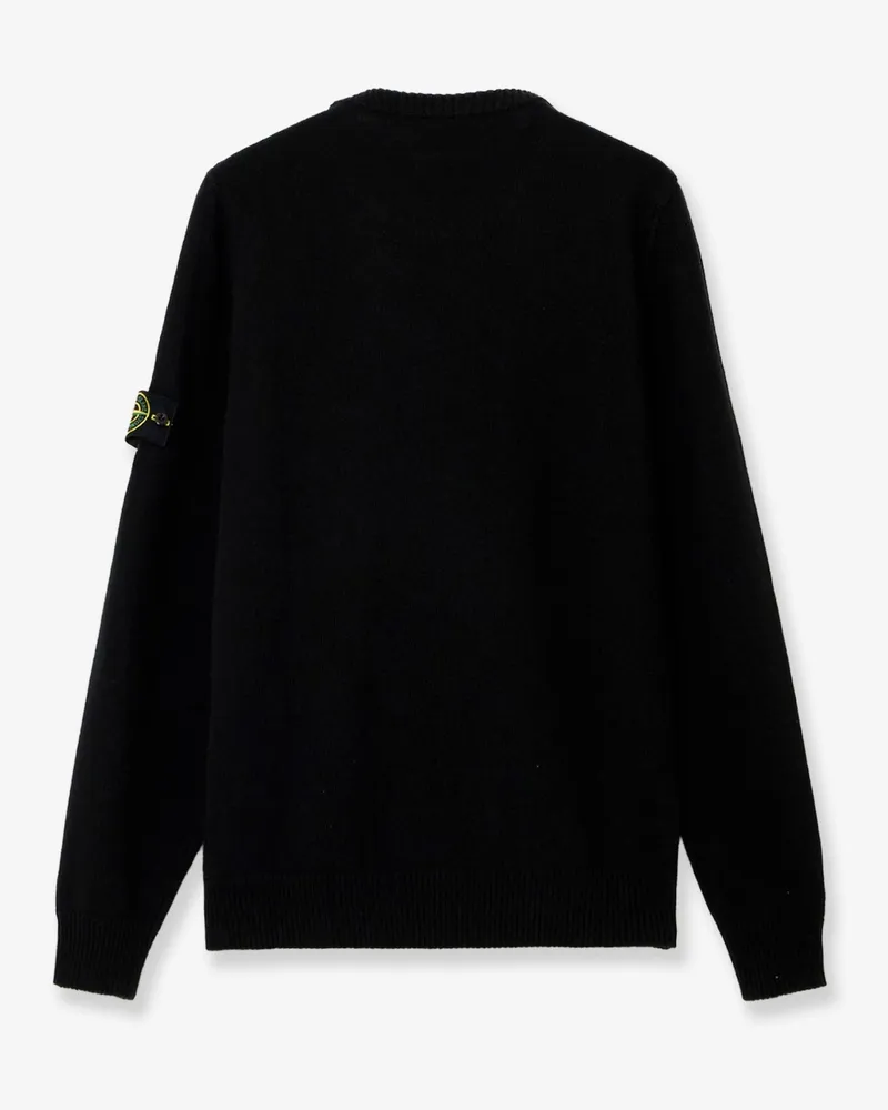 Stone Island Men's Sweater Virgin Wool Blend Black Black