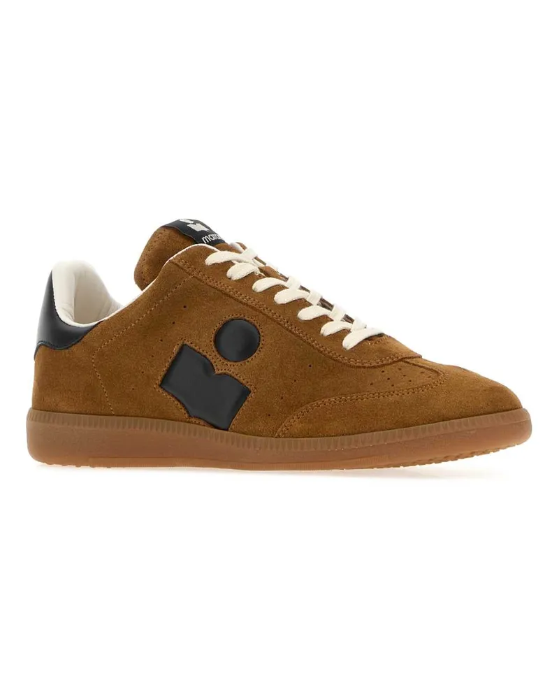 Isabel Marant Women's Camel Suede Bryce Sneakers Cognacblack Brown