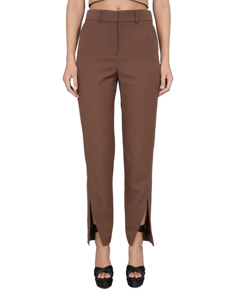 Balmain Wool Trousers — Brown Brown