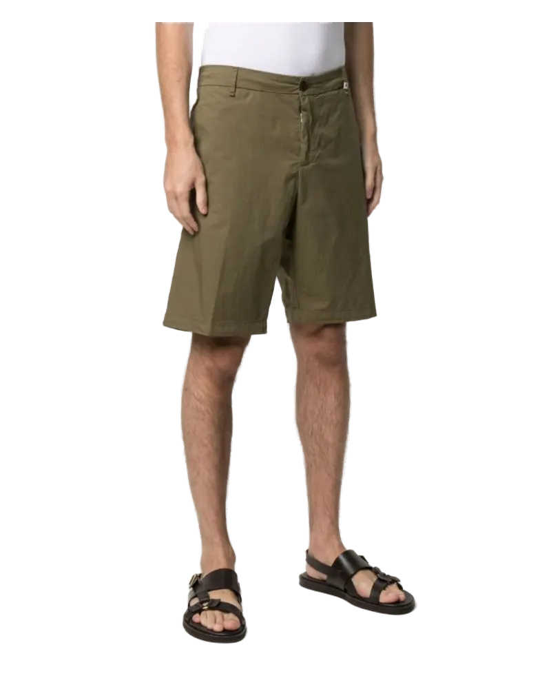 MYTHS Women's Drawstring-Waist Straight Shorts Ss21 M Olive