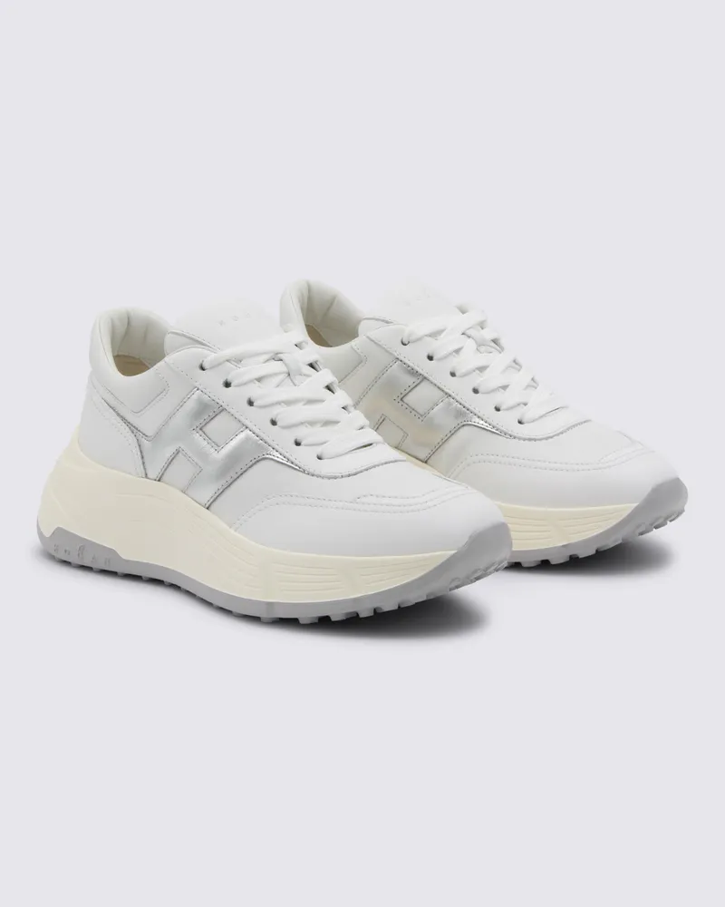 Hogan Women's Sneakers Bianco-Argento _cover Le Sole El Bianco/argento White