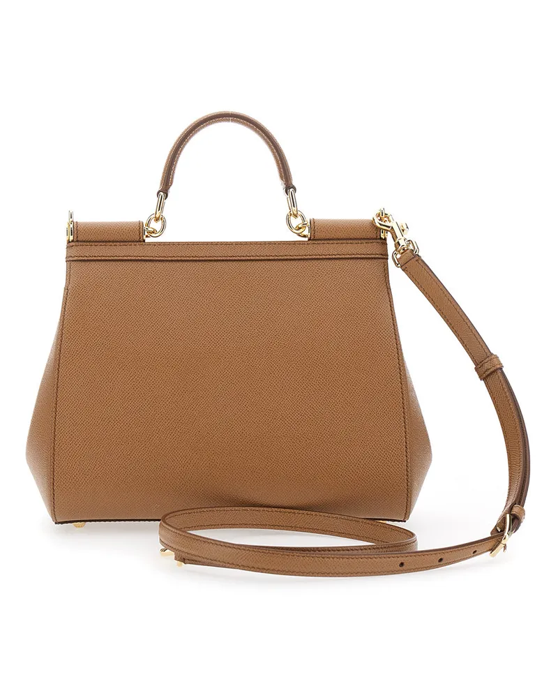 Dolce & Gabbana My Sicily Top Handle Bag — Brown Brown