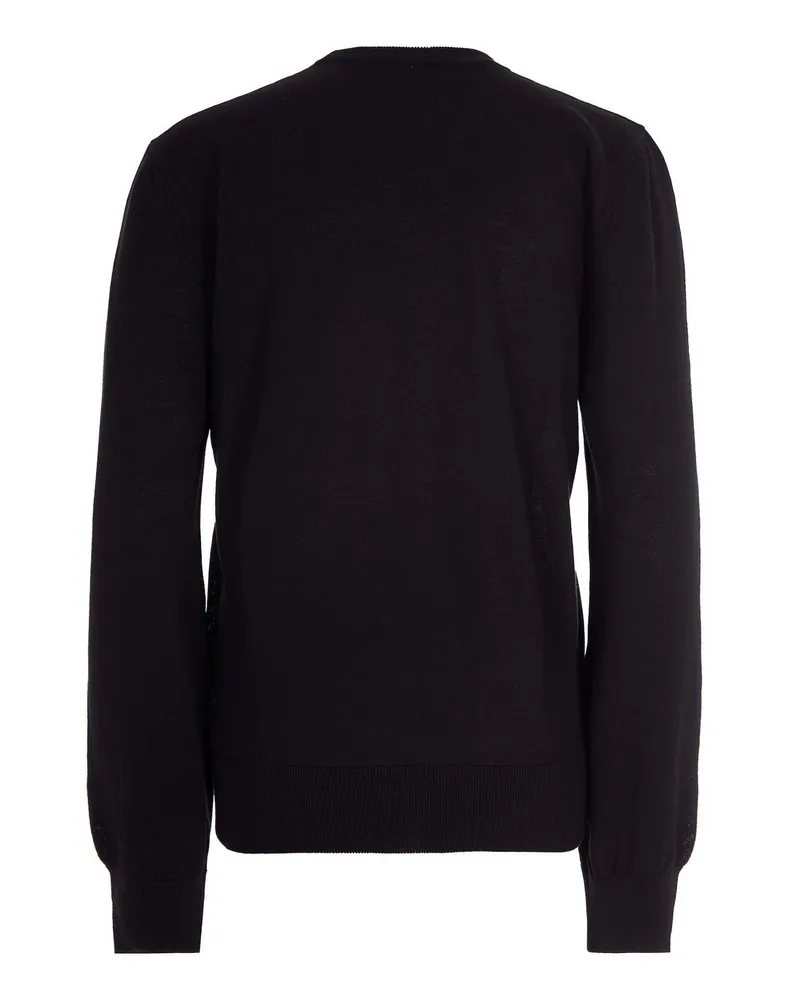A.P.C. Men's Crewneck Jumper Black Cotton Jumpers Sweater Black