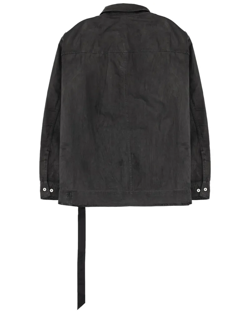 DRKSHDW by Rick Owens Cotton Worker Jacket — Black Black