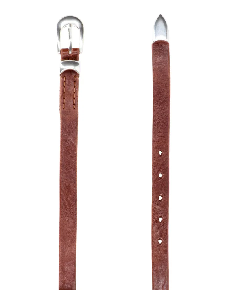 Our Legacy Unisex Belts Brown Cow Leather Brown