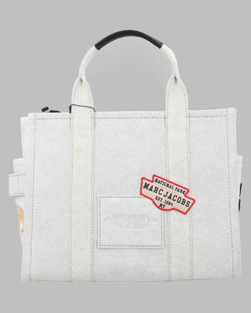 Marc Jacobs Patchwork Cotton Tote Bag — White White