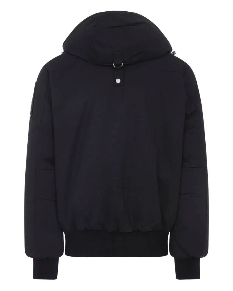 Moose Knuckles Feather Down Down Jacket — Black Black