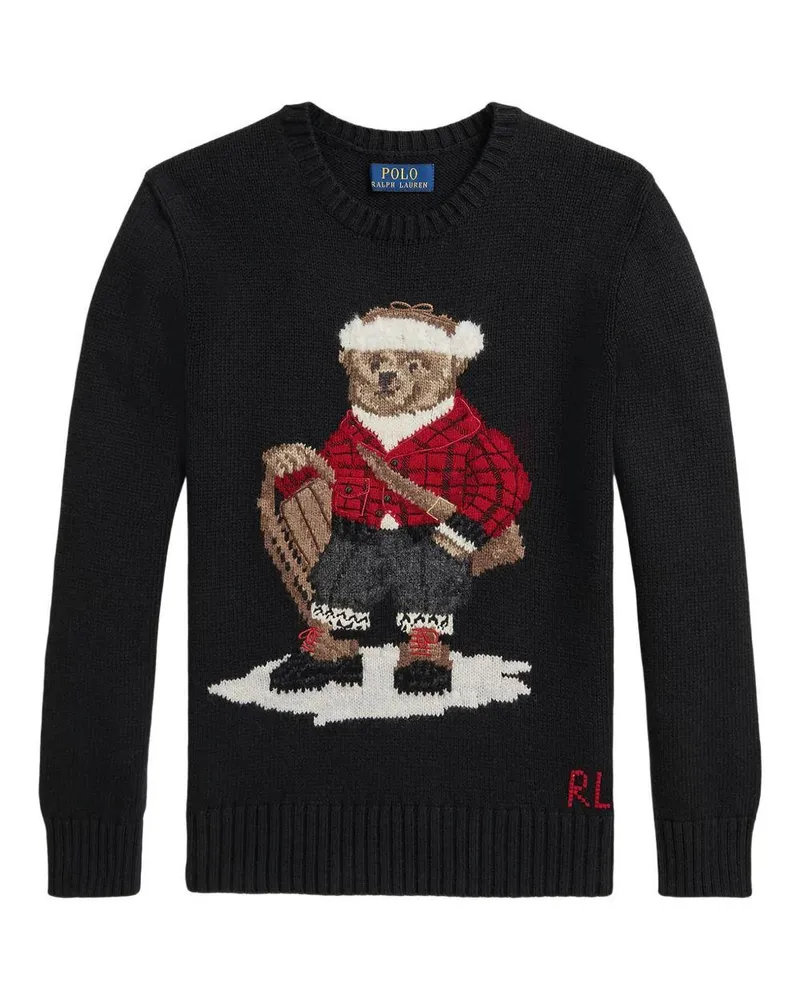 Ralph Lauren Boys' Kids Sweater Black Cotton Black