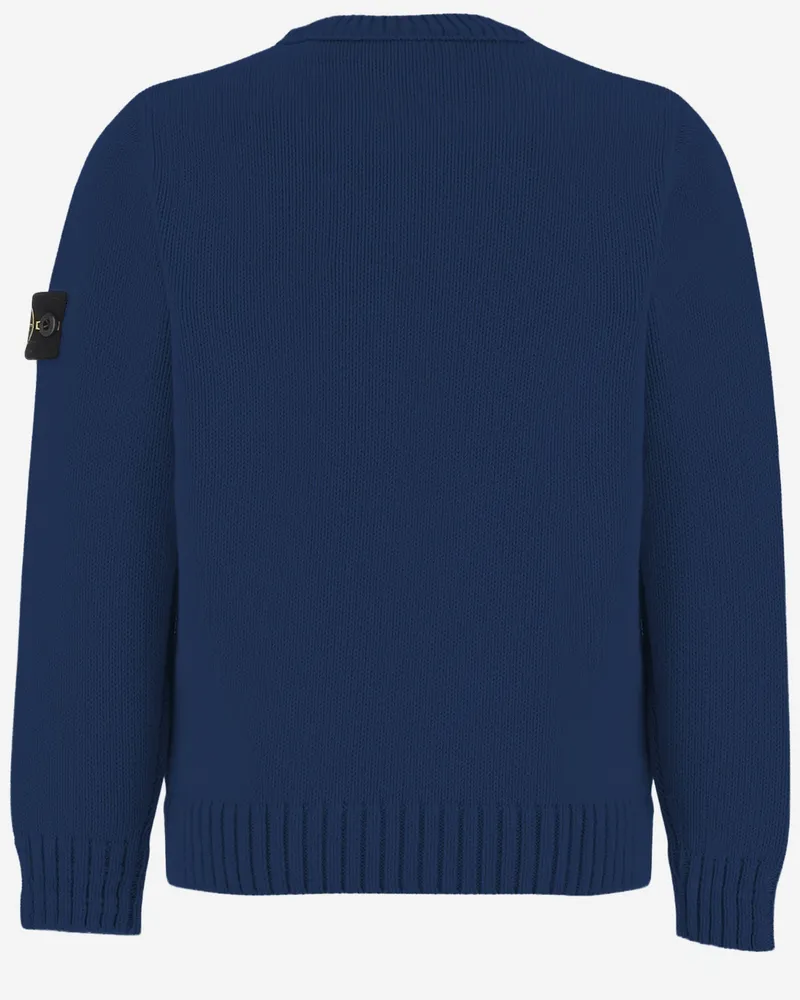 Stone Island Boys' Cotton Sweater With Logo Navy Navy