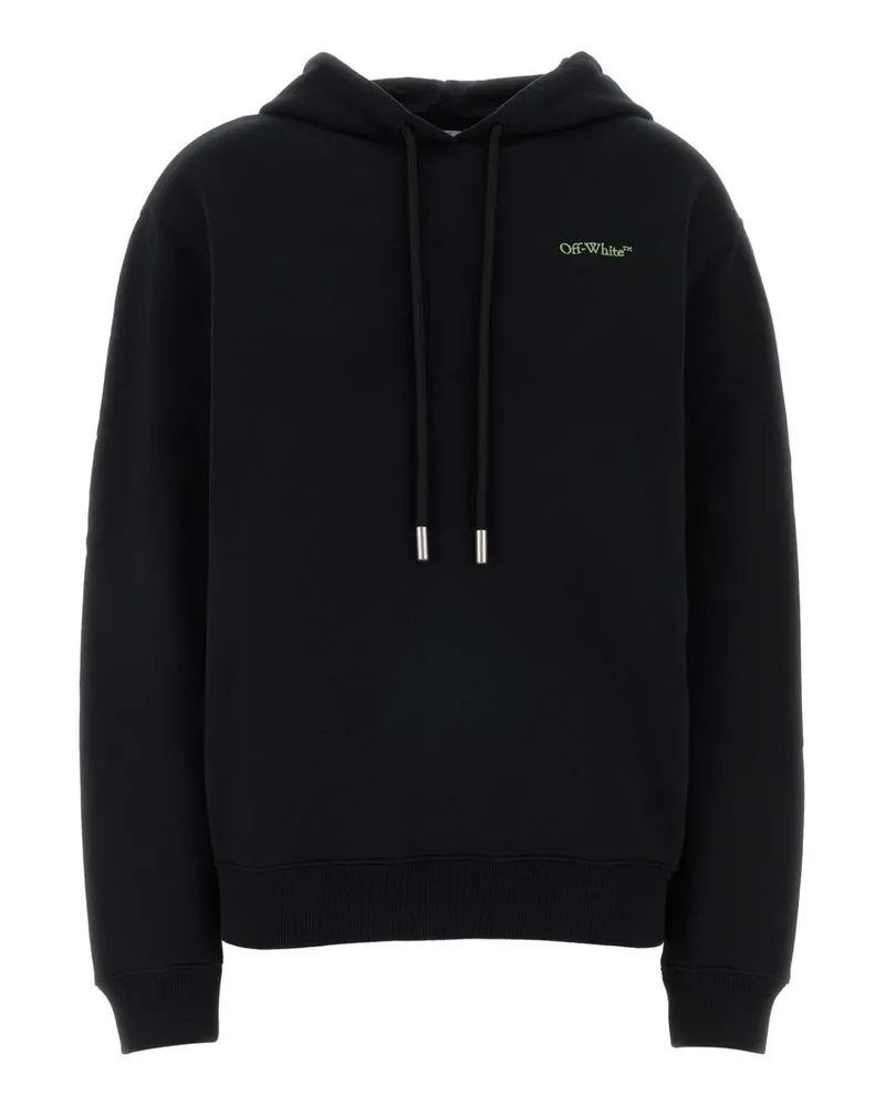 OFF-WHITE Arrow Leaves Reg Hoodie — Black Black
