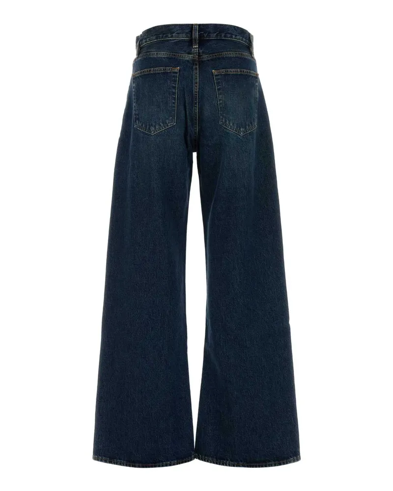 Frame Denim Women's Blue Denim The Loose Jeans Detox Exterior: Recycled Cotton Blue