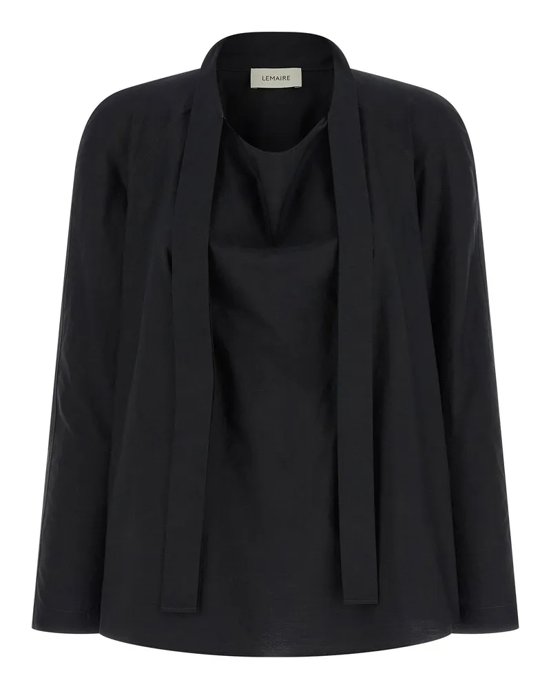 Christophe Lemaire Ascot Blouse — Black Black