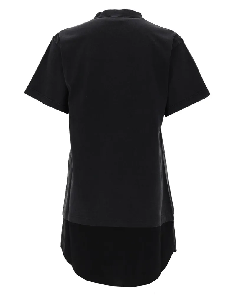 Balenciaga Hybrid Shirt Dress — Black Black