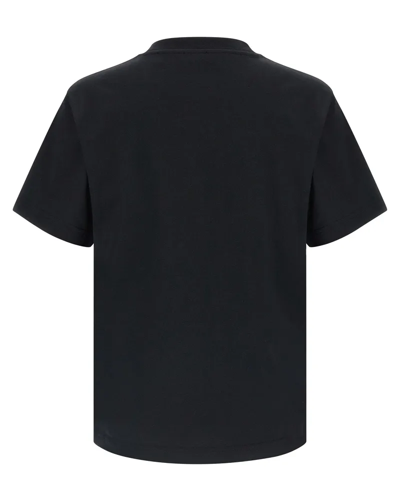 Burberry Equestrian Knight Logo T-Shirt — Black Black