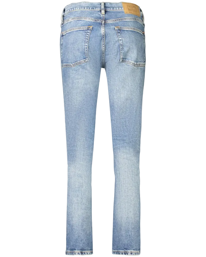Tommy Hilfiger Mid-Slim Fit Cotton-Blend Jeans — Blue Blue