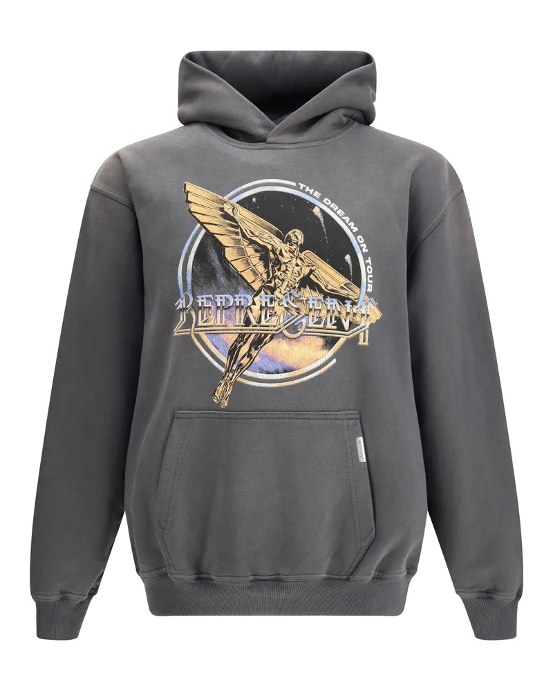 REPRESENT Men's Hoodie Golden Tour Sun Fade Grey Cotton Sweatshirts Sweater Gray