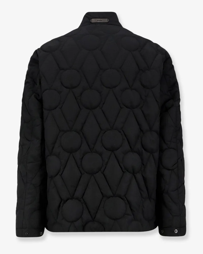 Hevò Men's Down Jacket Faeto Black Polyester Black