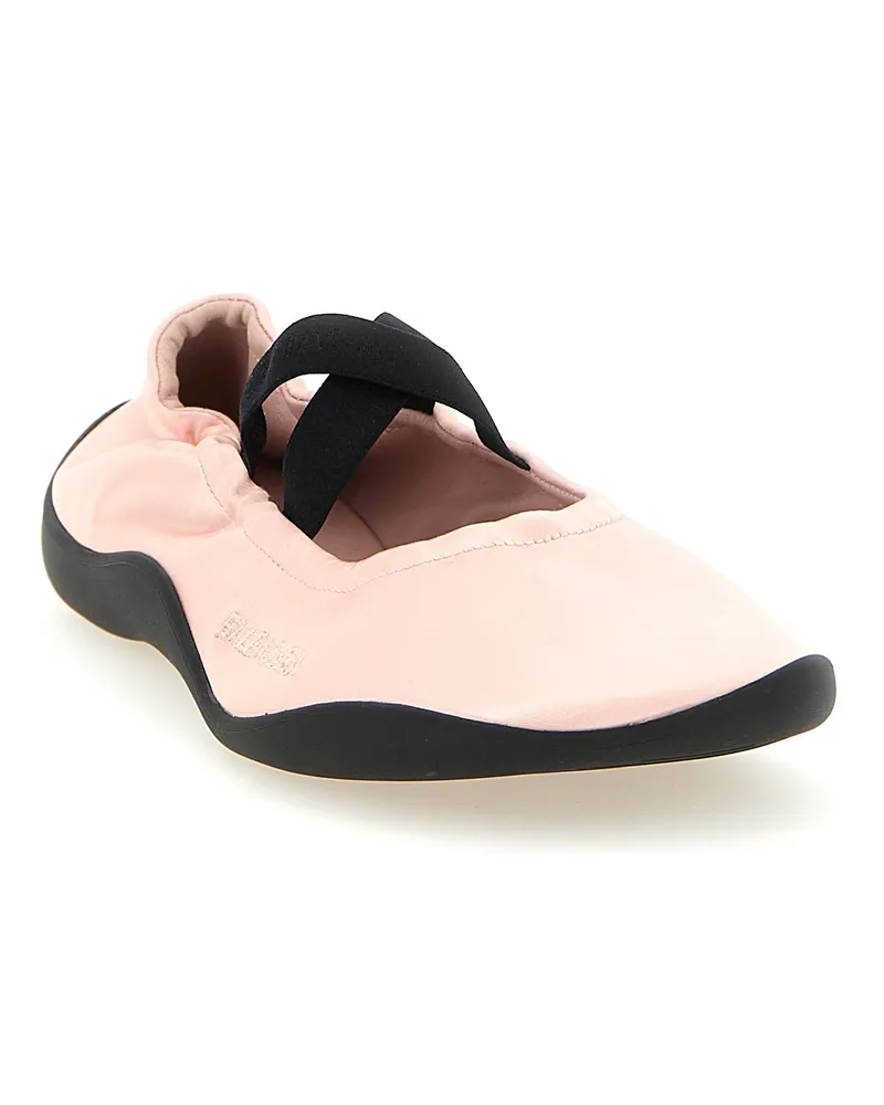 Balenciaga Women's Multicolor Polyester Ballet Flats Pink