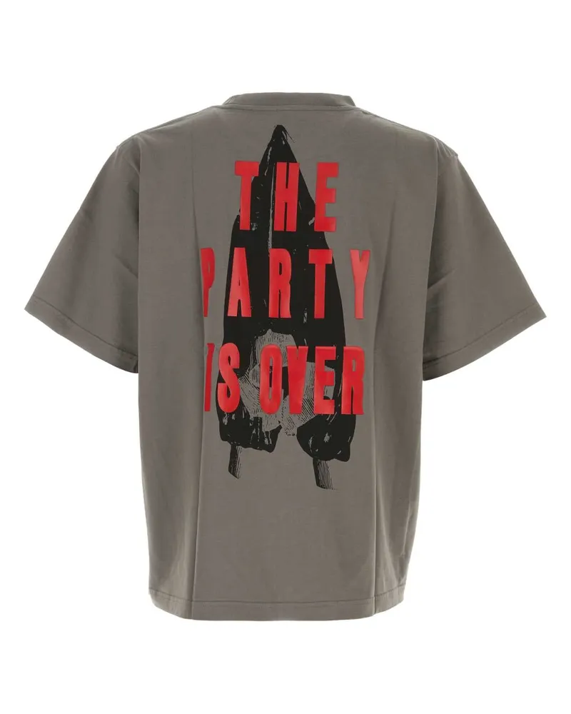 1989 STUDIO Darkgrey Exterior: Cotton T-Shirt T-shirts And Polos Gray