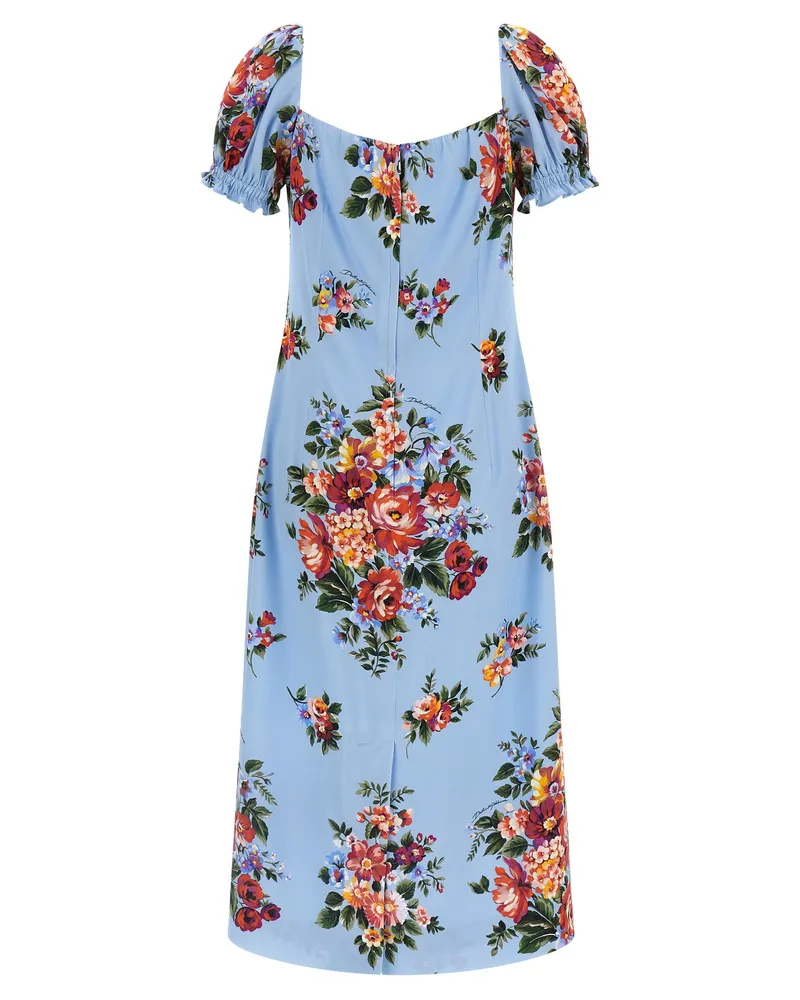 Dolce & Gabbana Mazzo di Fiori Dress — Blue Blue