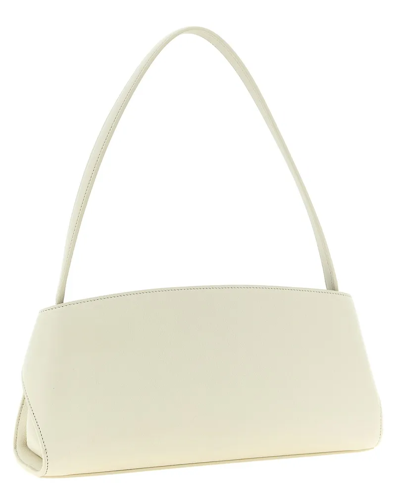 Ferragamo Hug Calfskin Leather Shoulder Bag — Cream Cream
